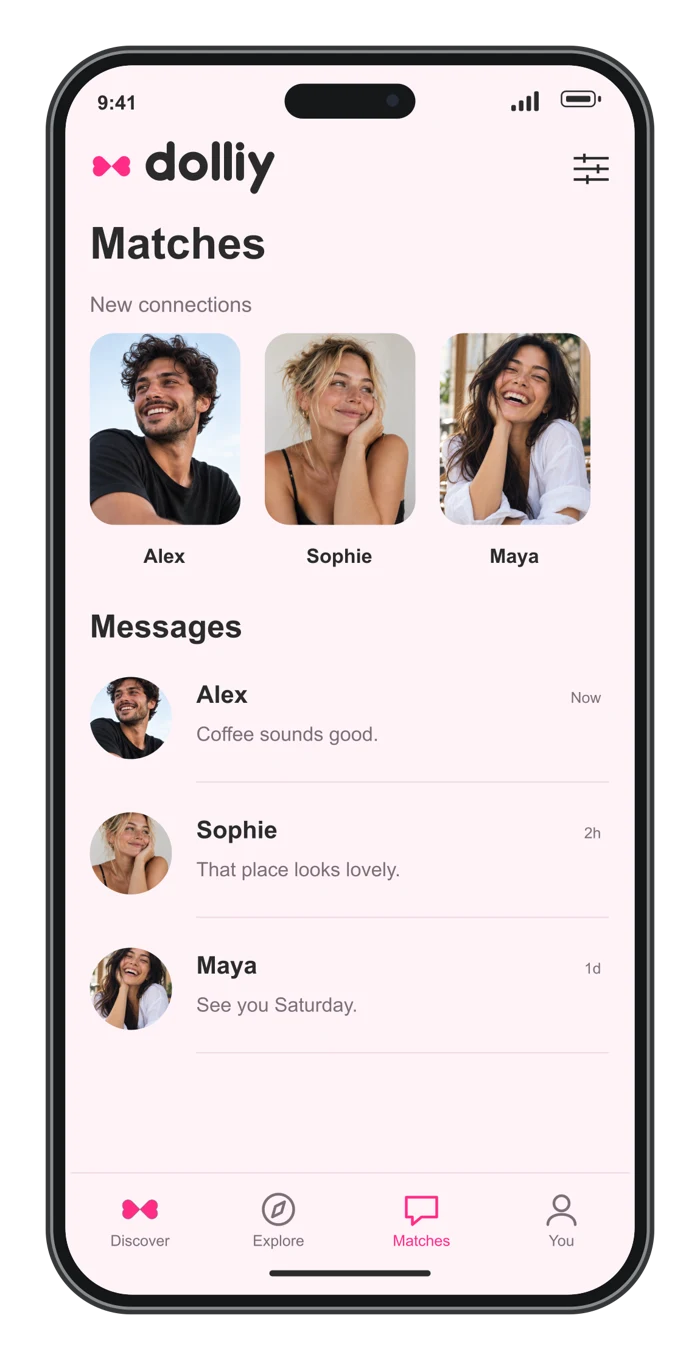 The Matches screen